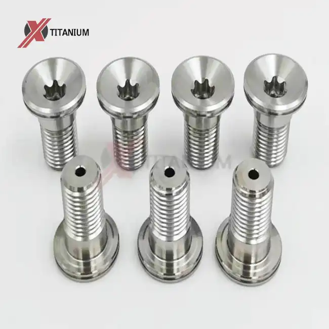Hollow Titanium Bolts With Torx Socket M14 Hollow Titanium Bolts With Torx Socket M14