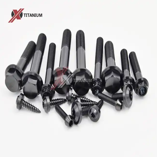PVD Black Titanium Bolts PVD Black Titanium Bolts