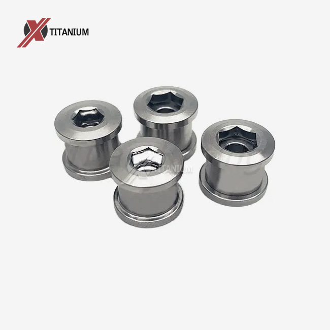 Bolt Fáinne Slabhra Tíotáiniam Gr5 Agus Cnó Do Rothar Bolt Fáinne Slabhra Tíotáiniam Gr5 Agus Cnó Do Rothar