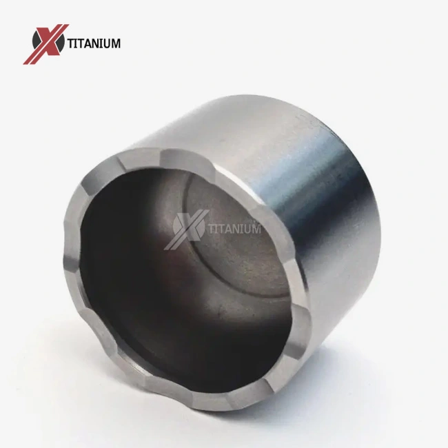 Specification	Details Material	Titanium Alloy (Grade 5) Piston Diameter	Customizable based on client requirements Wall Thickness	Varies, optimized for strength and weight ratio Surface Treatment	Anodized or coated for enhanced corrosion resistance Operating Temperature	Up to 300°C (572°F) Feature	Description Corrosion Resistance	Highly resistant to saltwater, chemicals, and high temperatures Lightweight Design	Reduces overall weight, enhancing vehicle performance and fuel efficiency High Strength	Provides high tensile and yield strength, ensuring durability under high-stress conditions Customization	Available in various sizes and configurations to meet specific application needs Applications	Industries Brake Systems	Automotive, Aerospace, Marine Medical Devices	Surgical tools, Implants Chemical Processing	Components for reactors and storage tanks Energy	Components for turbines and power plants Specification	Details Material	Titanium Alloy (Grade 5) Piston Diameter	Customizable based on client requirements Wall Thickness	Varies, optimized for strength and weight ratio Surface Treatment	Anodized or coated for enhanced corrosion resistance Operating Temperature	Up to 300°C (572°F) Feature	Description Corrosion Resistance	Highly resistant to saltwater, chemicals, and high temperatures Lightweight Design	Reduces overall weight, enhancing vehicle performance and fuel efficiency High Strength	Provides high tensile and yield strength, ensuring durability under high-stress conditions Customization	Available in various sizes and configurations to meet specific application needs Applications	Industries Brake Systems	Automotive, Aerospace, Marine Medical Devices	Surgical tools, Implants Chemical Processing	Components for reactors and storage tanks Energy	Components for turbines and power plants