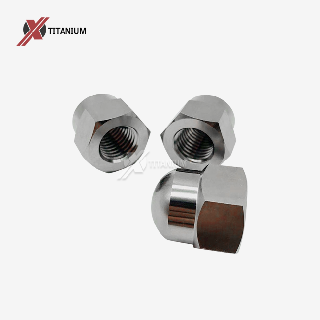 titanium acorn nuts