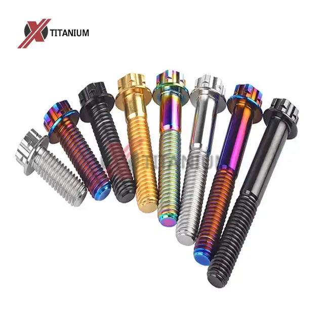 Gr5 Titanium Fancy Torx Flange Head Bolt For Motorcycle