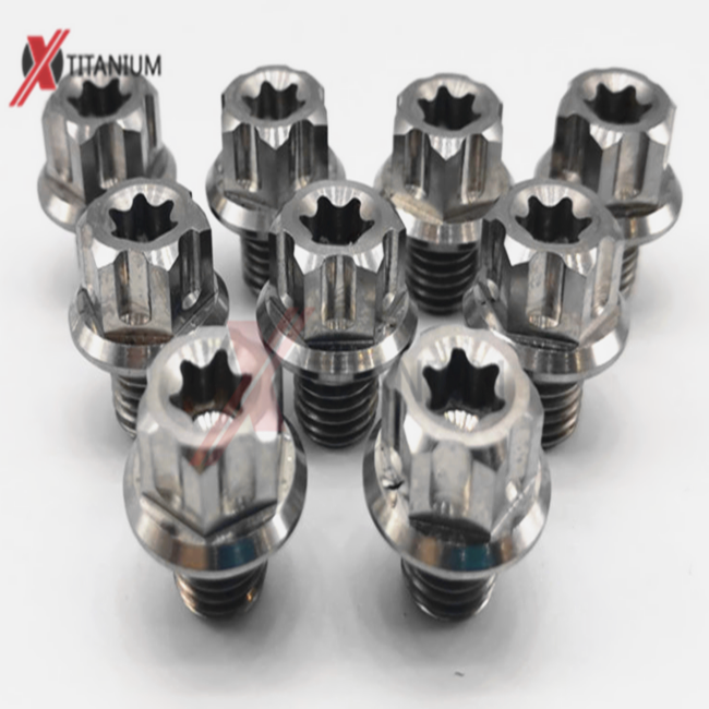 M10x10mm ਟਾਈਟੇਨੀਅਮ ਫਲੈਂਜ ਟੋਰੈਕਸ ਹੈੱਡ ਬੋਲਟ