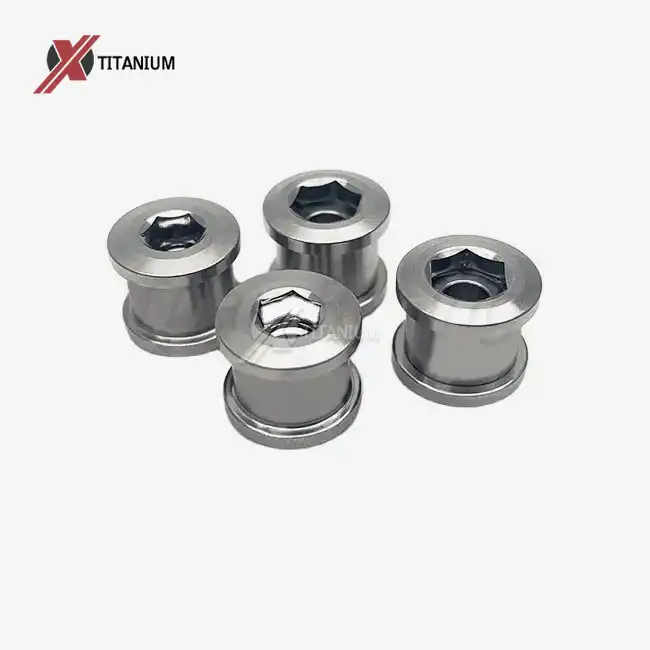 Gr5 Titanium Chain Ring Bolt And Nut For Bicycle