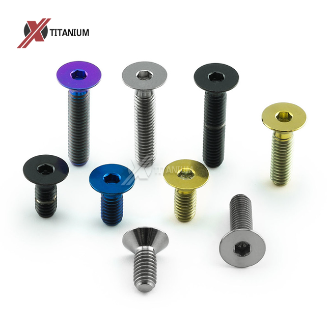 M4x10mm কাউন্টারসাঙ্ক টাইটানিয়াম স্ক্রু
