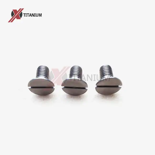 Titanium Slotted Countersunk Screw