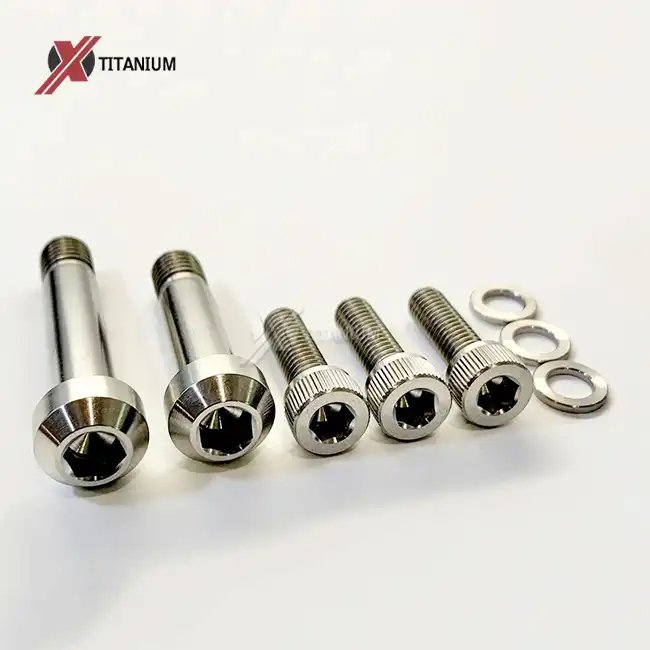 kit di bulloni in titaniu per bicicletta di muntagna